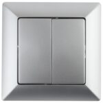 Выключатель Intro Solo 4-104-03 двухклавишный 10А-250В