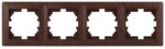 Рамка для розеток и выключателей Intro Solo 4-504-10 на 4 поста
