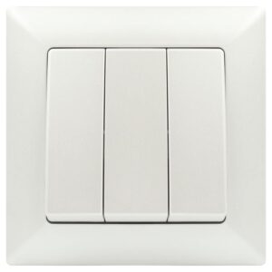 Выключатель Intro Solo 4-106-06 трехклавишный 10А-250В