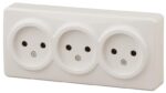 11-2207-02 ЭРА Розетка 3х2P
