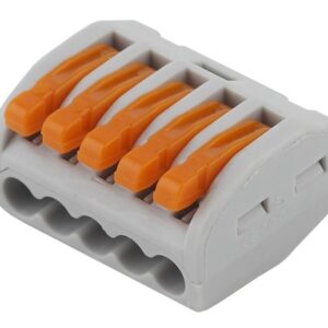 Клемма ЭРА серия 415 с рычагом 5 отверстий 0.08-2.5мм2 упаковка 100 шт. купить оптом недорого