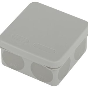 Распаячная коробка ЭРА KOR-80-80-40-9g-2MP двухкомпонентная HF стойкая к УФ 80х80х40мм серая прямой монтаж IP67 купить оптом недорого