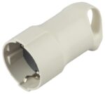 Розетка ЭРА R3 кабельная c заземлением 16A с кольцом непрямой ввод белая купить оптом недорого