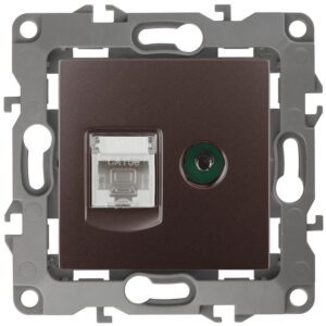 12-3110-13 ЭРА Розетка комбинированная RJ45+TV