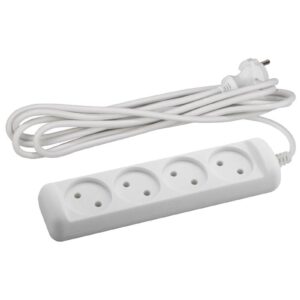 Удлинитель электрический ЭРА UX-4-5m без заземления 4 розетки 5 м ПВС 2x0