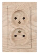 Розетка Intro Plano 1-204-11 без заземления двойная 2х2P