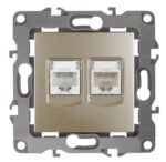 12-3109-04 ЭРА Розетка комбинированная RJ45+RJ11