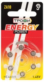 Батарейки Трофи ZA10-6BL ENERGY POWER Hearing Aid купить оптом недорого