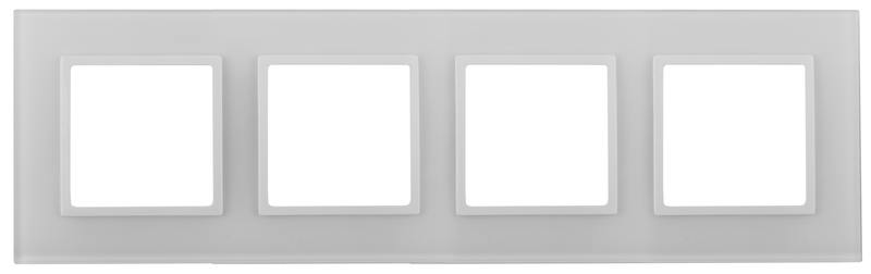 Рамка для розеток и выключателей ЭРА Elegance 14-5104-01 на 4 поста Рамка для розеток и выключателей ЭРА Elegance 14-5104-01 на 4 поста