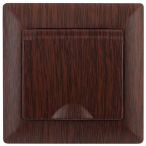 Розетка Intro Solo 4-203-10 с заземлением 2P+E Schuko с крышкой