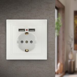 16А-250В + 2хUSB 5В-2