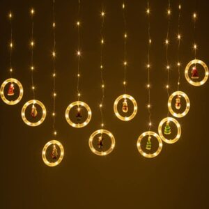 Светодиодная новогодняя гирлянда ЭРА ENING-MG занавес Волшебство теплый свет 2