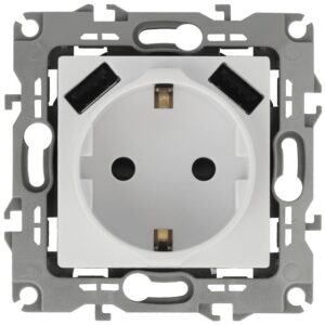 12-4109-01 ЭРА Розетка 2P+E 16A-250В
