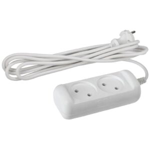 Удлинитель электрический ЭРА UX-2-3m без заземления 2 розетки 3м ПВС 2x0