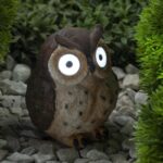 ERAFYS01-12 ЭРА Садовый светильник Сова коричневая на солнечной батарее