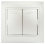 Выключатель Intro Plano 1-104-06 двухклавишный