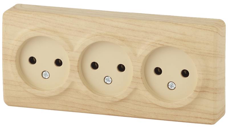 11-2207-11 ЭРА Розетка 3х2P 11-2207-11 ЭРА Розетка 3х2P