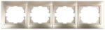 Рамка для розеток и выключателей Intro Plano 1-504-04 на 4 поста горизонтальная