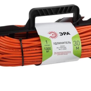 Удлинитель силовой ЭРА UFx-1-2x0.75-30m на рамке без 1 розетка 30м ПВС 2x0.75мм2 купить оптом недорого