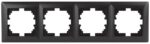 Рамка для розеток и выключателей Intro Solo 4-504-05 на 4 поста