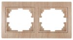 Рамка для розеток и выключателей Intro Plano 1-502-11 на 2 поста горизонтальная
