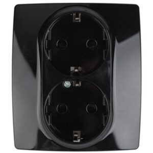 12-2104-06 ЭРА Розетка 2X2P+E Schuko со шторками