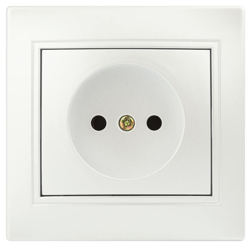 Розетка Intro Plano 1-201-06 без заземления 2P Розетка Intro Plano 1-201-06 без заземления 2P