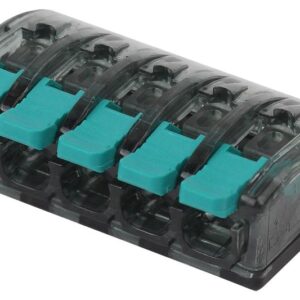 Клемма ЭРА компактная серия 415 с рычагом 5 отверстия 0.5-4 мм2 упаковка 2 шт. купить оптом недорого