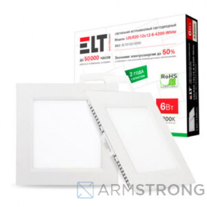 Светильник светодиодный LDLR02-12x12-6-4200-White