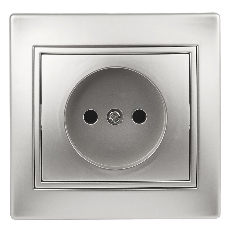 Розетка Intro Plano 1-201-03 без заземления 2P Розетка Intro Plano 1-201-03 без заземления 2P