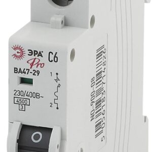 Автоматический выключатель ЭРА PRO NO-900-08 ВА47-29 1P 6А кривая C 4