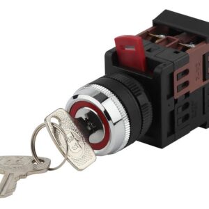 Переключатель ЭРА BSW10-AKS-2-K02E АKS-22 черный с ключом 2 положения I-0 1з+1р купить оптом недорого