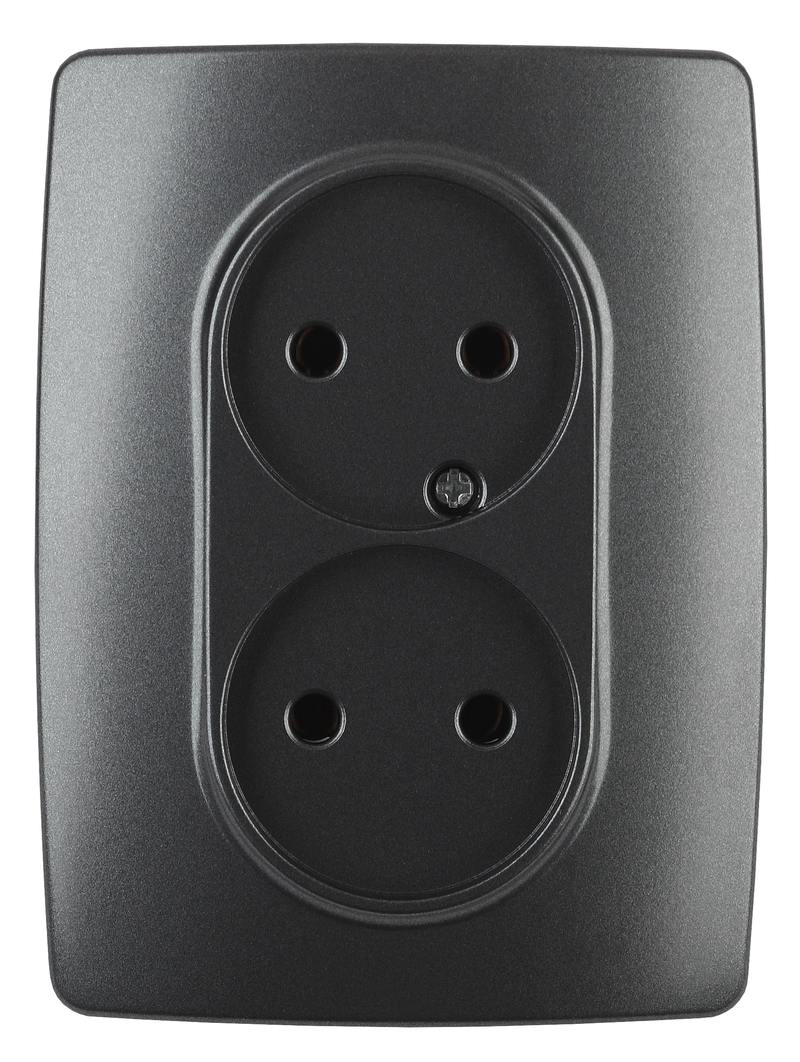 12-2107-05 ЭРА Розетка 2X2P 12-2107-05 ЭРА Розетка 2X2P