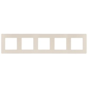 Рамка для розеток и выключателей ЭРА Серия 12 12-5105-02 на 5 постов
