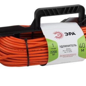 Удлинитель силовой ЭРА UFx-1-2x1.0-40m на рамке без заземления 1 розетка 40м ПВС 2х1мм2 купить оптом недорого
