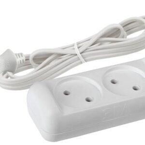 Удлинитель электрический ЭРА UX-2-3m без заземления 2 розетки 3м ШВВП 2x0