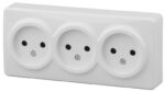 11-2207-01 ЭРА Розетка 3х2P