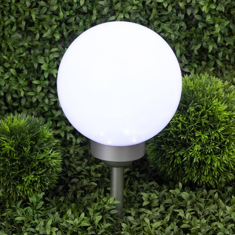 Светильник уличный ЭРА ERASF22-21 Шар на солнечных батареях садовый 20 см оптом купить хорошая цена Светильник уличный ЭРА ERASF22-21 Шар на солнечных батареях садовый 20 см купить оптом недорого