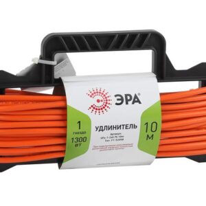 Удлинитель силовой ЭРА UFx-1-2x0.75-10m на рамке без заземления 1 розетка 10м ПВС 2x0.75мм2 купить оптом недорого