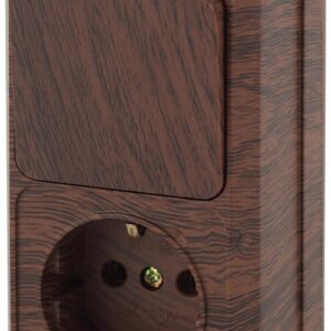 Блок розетка с выключателем Intro Quadro 2-705-10 вертикальный 10А-250В