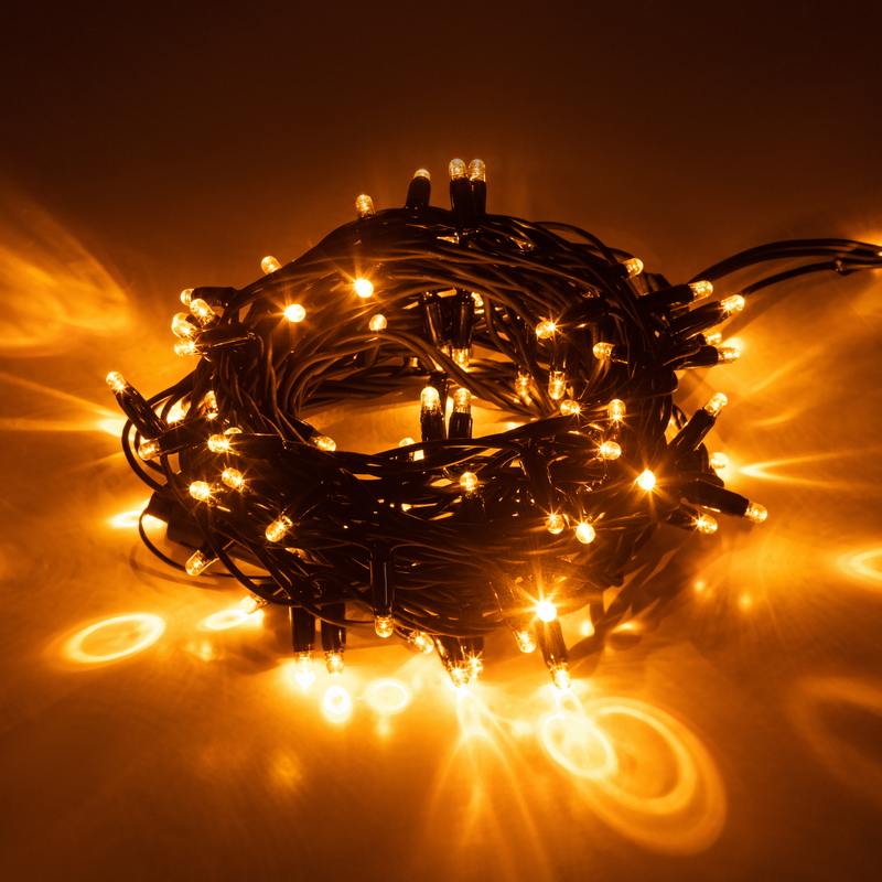 Гирлянда ЭРА ERAPS-NZ2 светодиодная новогодняя нить уличная 10 м желтая 100 LED оптом купить хорошая цена Гирлянда ЭРА ERAPS-NZ2 светодиодная новогодняя нить уличная 10 м желтая 100 LED купить оптом недорого