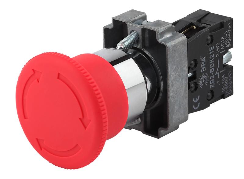 Кнопка управления ЭРА BBG90-BS-K04E LAY5-BS542 Грибок аварийный поворотный с фиксацией оптом купить хорошая цена Кнопка управления ЭРА BBG90-BS-K04E LAY5-BS542 Грибок аварийный поворотный с фиксацией купить оптом недорого