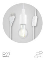 Светильник для растений ЭРА FITO-Holder E27 1.5 м с проводом и выключателем для фитоламп с цоколем Е27 купить оптом недорого