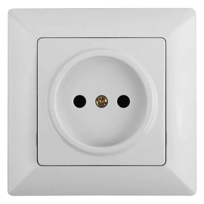 Розетка Intro Solo 4-201-01 без заземления 2P Розетка Intro Solo 4-201-01 без заземления 2P