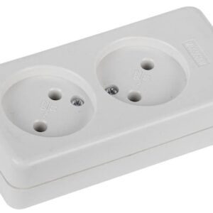 Колодка ЭРА K-2 2 розетки без зазeмления купить оптом недорого