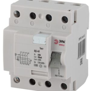 УЗО ЭРА SIMPLE SIMPLE-mod-45 ВД-40 4P 40А/30мА купить оптом недорого