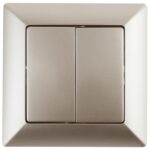 Выключатель Intro Solo 4-104-04 двухклавишный 10А-250В