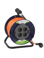 Удлинитель силовой ЭРА RPx-4es-3x1.5-40m на пластиковой катушке c заземлением 4 розетки 40м ПВС 3х1.5мм2 купить оптом недорого