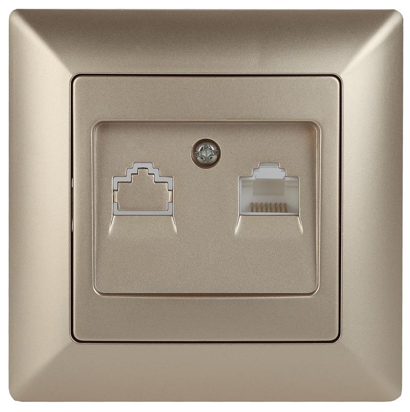 Розетка Intro Solo 4-303-04 информационная RJ45 Розетка Intro Solo 4-303-04 информационная RJ45