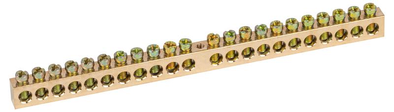 Шина ЭРА NO-122-36 PEN земля-ноль 8х12мм 22/1 латунная крепеж по центру оптом купить хорошая цена Шина ЭРА NO-122-36 PEN земля-ноль 8х12мм 22/1 латунная крепеж по центру купить оптом недорого